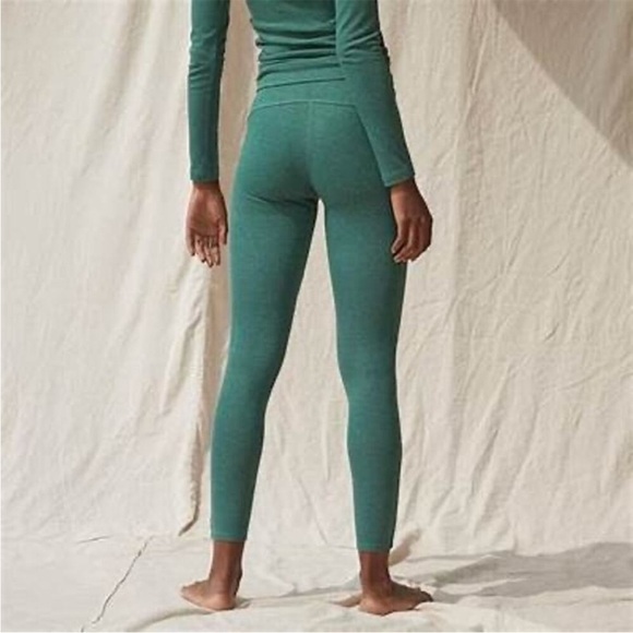 Lunya Restore Pocket Green Lounge Leggings Size Extra Large loungewear cozy - Picture 2 of 13